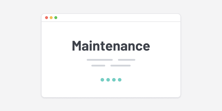 Maintenance Page